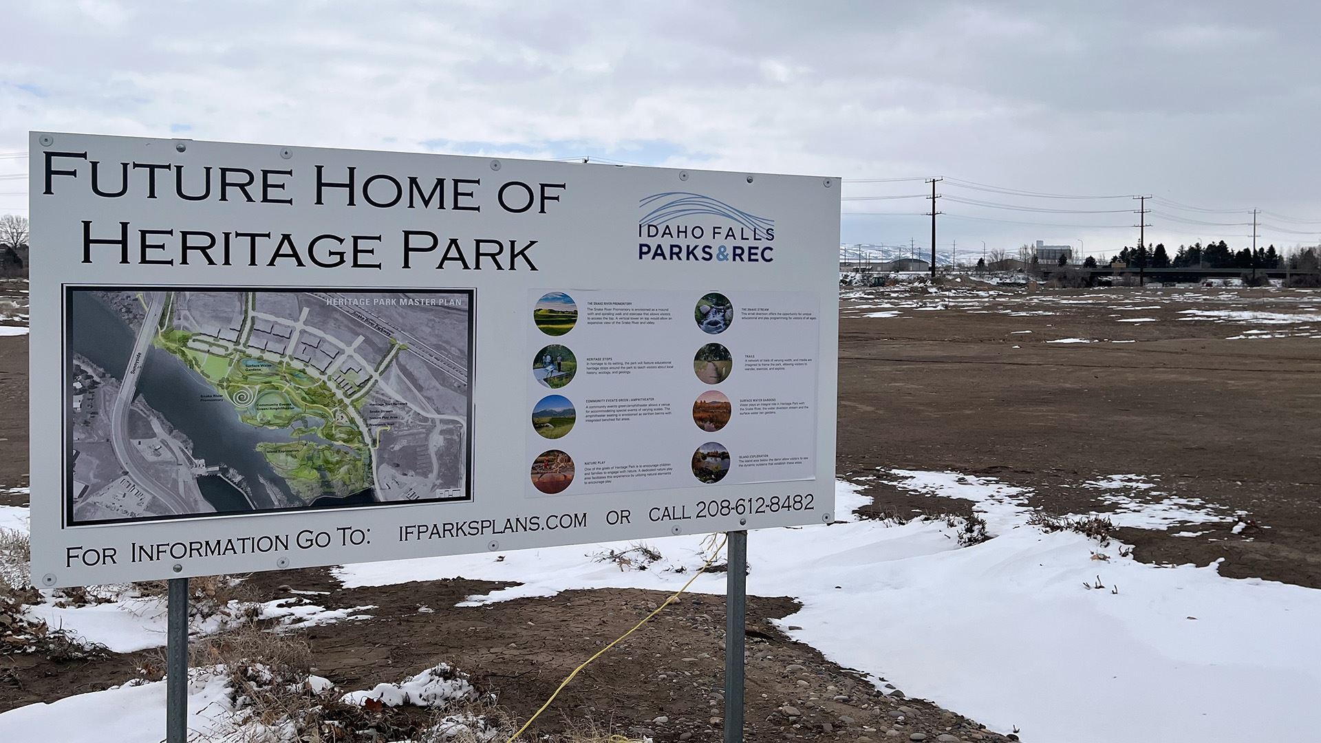 Heritage Park sign for PR