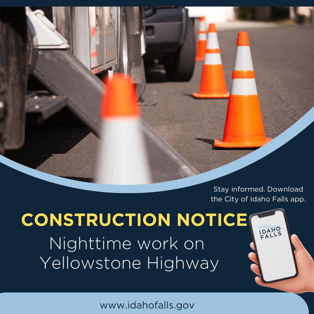 Construction on Yellowstone Highway